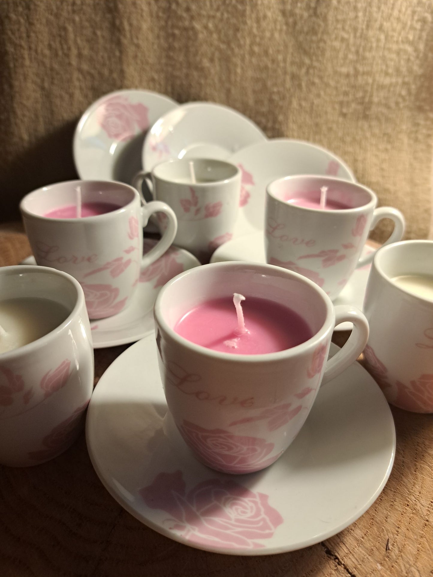 BOUGIE "TASSE LOVE" ± 50G