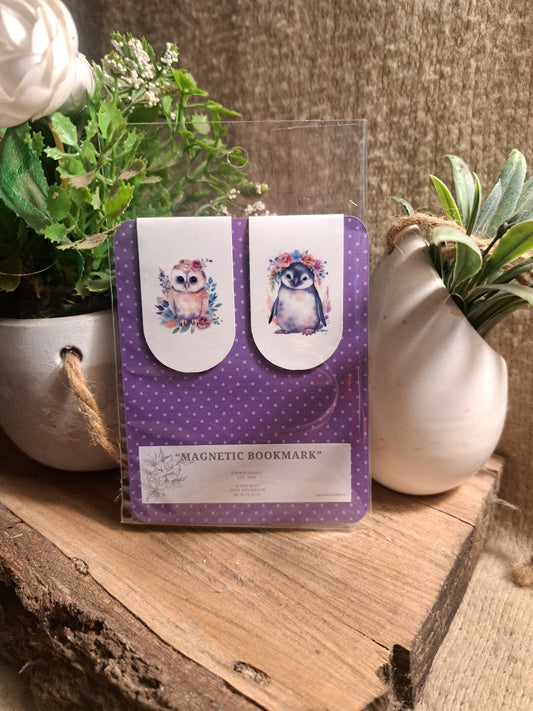 ANIMAL & FLOWERS MAGNETIC BOOKMARK