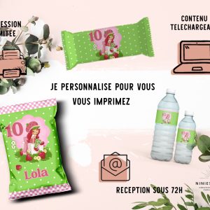 PAPETERIE PERSONNALISÉE : "CHARLOTTE AUX FRAISES"