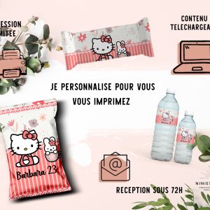 PAPETERIE PERSONNALISÉE : "HELLO KITTY" 1