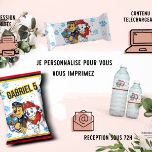 PAPETERIE PERSONNALISÉE : "PAW PATROL CHASE & MARSHALL"
