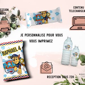 PAPETERIE PERSONNALISÉE : "PAW PATROL CHASE "