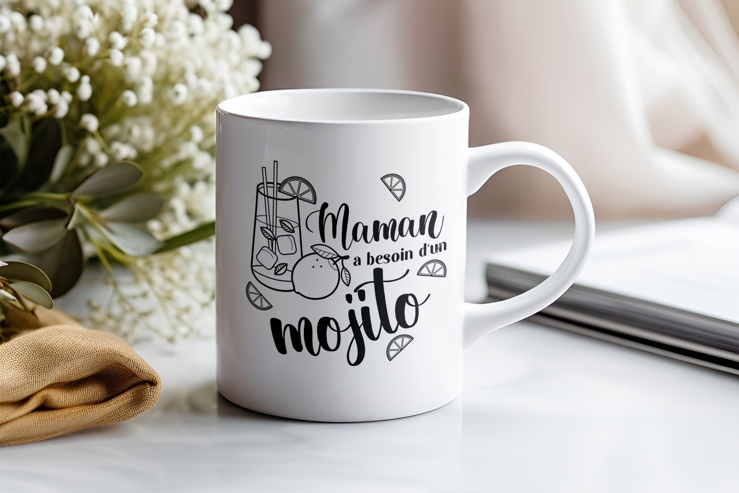 MUG "MAMAN A BESOIN D'UN MOJITO"