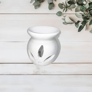 WAX MELT BURNER : "LITTLE FLORAL WHITE"