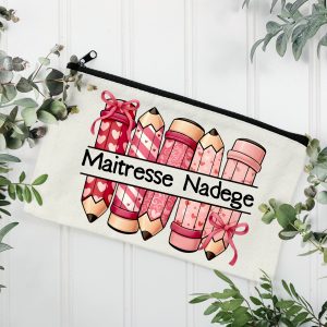 POCHETTE COTON À PERSONNALISER : MAITRESSE