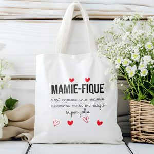 TOTEBAG "MAMIE-FIQUE C'EST COMME UNE MAMIE NORMALE"