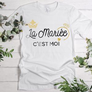 T-SHIRT À PERSONNALISER : LA MARIÉE C'EST MOI