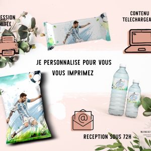 PAPETERIE PERSONNALISÉE : "FOOTBALL LIONEL MESSI" 1