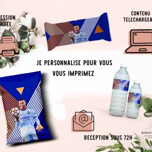 PAPETERIE PERSONNALISÉE : "FOOTBALL KYLIAN MBAPPÉ"