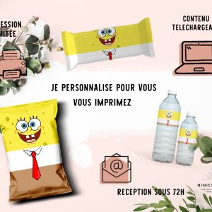 PAPETERIE PERSONNALISÉE : "BOB L'ÉPONGE"