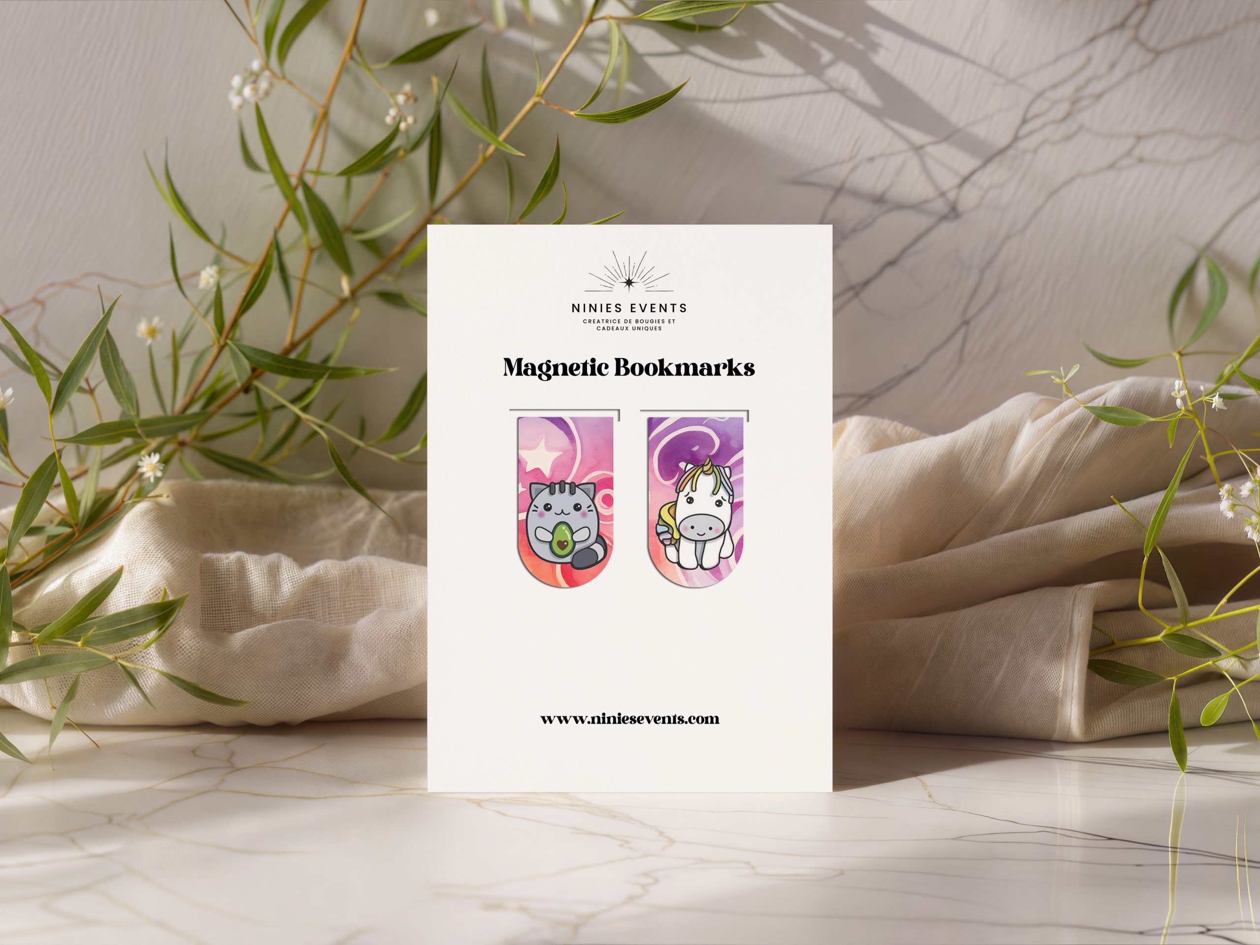 MARQUE-PAGE MAGNÉTIQUE "KAWAÏ"